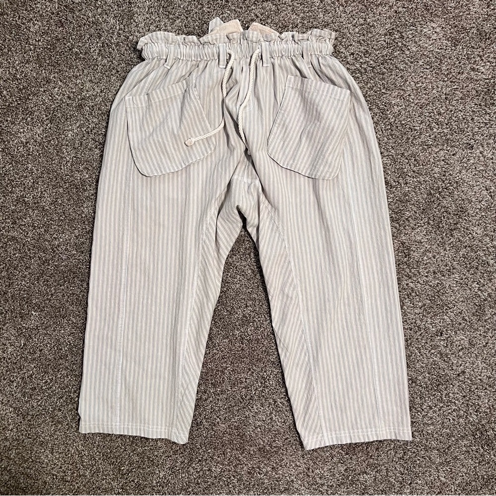Free People Striped Cream Pants - Picture 9 of 10